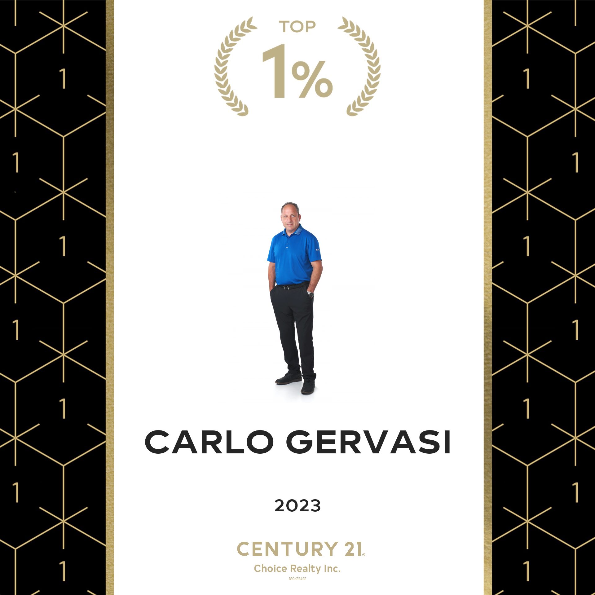 Carlo Gervasi - Top 1%Century21 Realtor in All of Canada 2023
